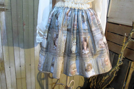 handmade spooky babydolls short full skirt