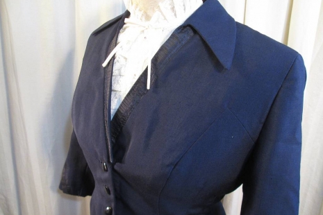 50s Navy Suit Jacket Navy silk