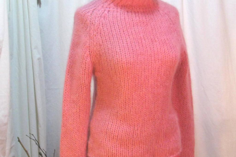 Pink mohair sweater Margaret O'Leary funkomavintage