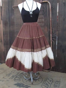 Desert Copper Vintage Circle Skirt metallic 50s