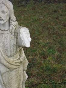 Jesus can help with one arm tied behind his back